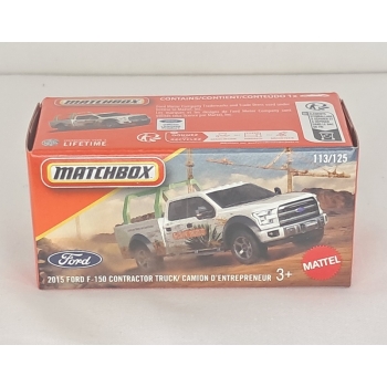 Matchbox 1:64 Power Grab - Ford F-150 Contractor 2015 white